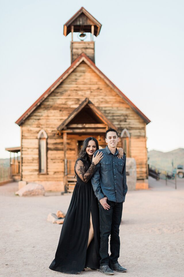 Goldfield Ghost Town Couples Anniversary Engagement Photography Arizona