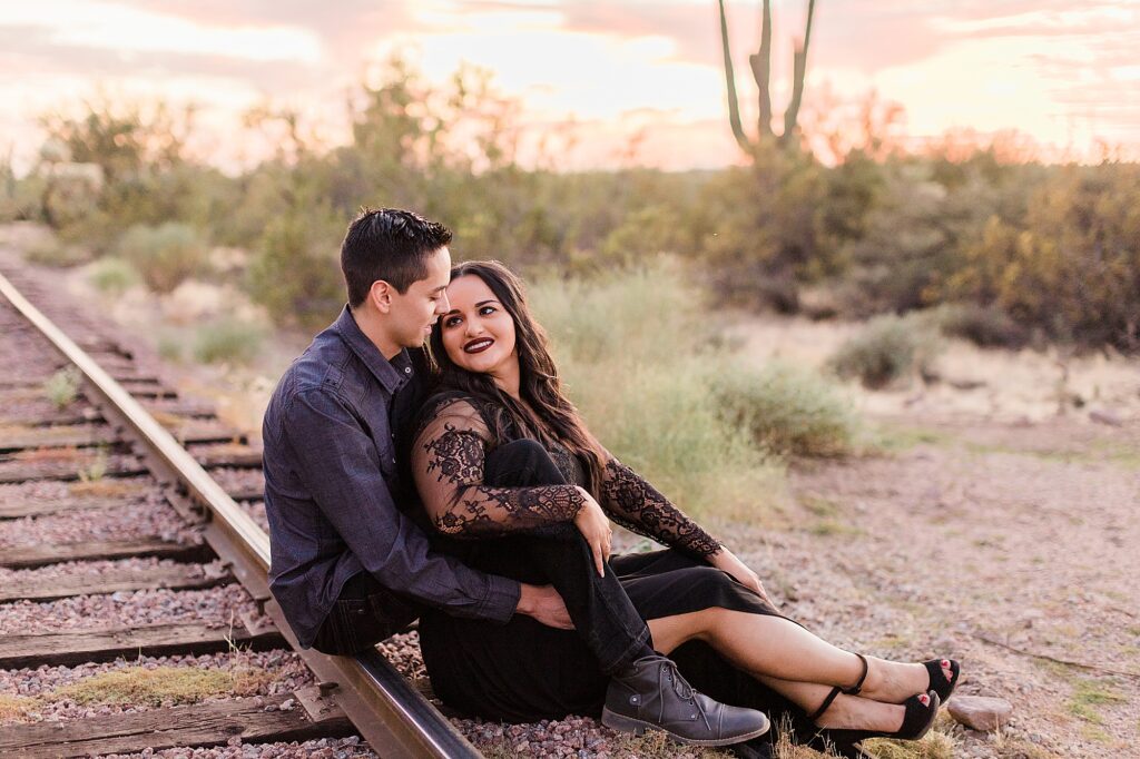 Goldfield Ghost Town Couples Anniversary Engagement Photography Arizona