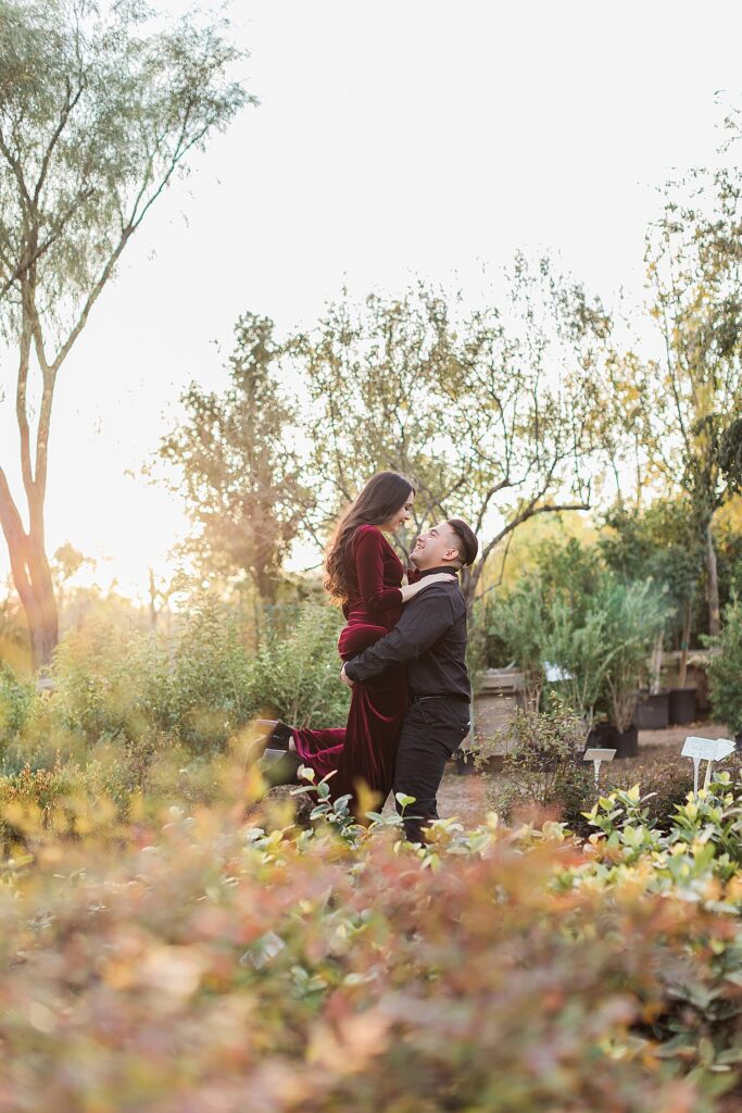 Couple Photography Gilbert Arizona Whitfill Nursery
